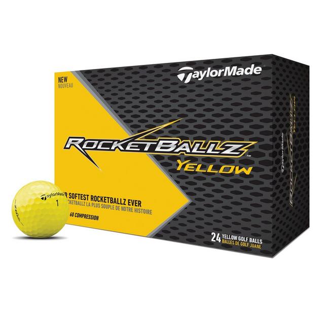 Balles de golf Rocketballz, 24 balles - Jaune