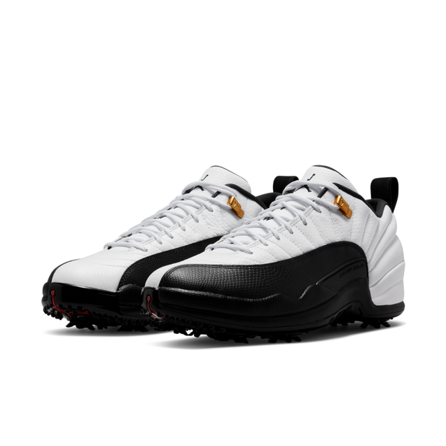 Air Jordan XII Low Spiked Golf Shoe - White | NIKE | Golf Shoes