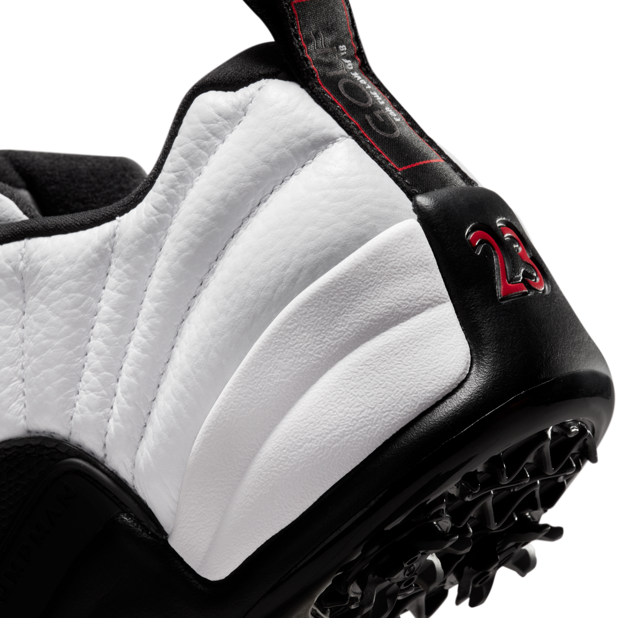 Air Jordan XII Low Spiked Golf Shoe - White | NIKE | Golf
