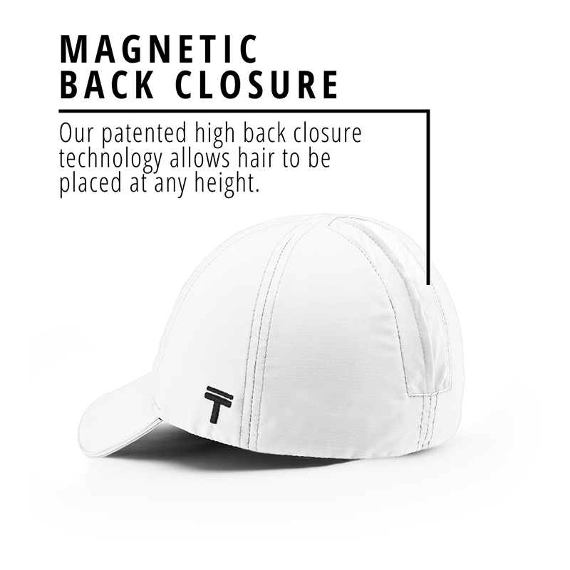 Women's High Ponytail Performance 2.0 Cap - White