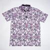 Men's Purple Vine Short Sleeve Polo