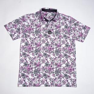 Men's Purple Vine Short Sleeve Polo NORTH GOLF GEAR