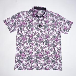 Men's Purple Vine Short Sleeve Polo