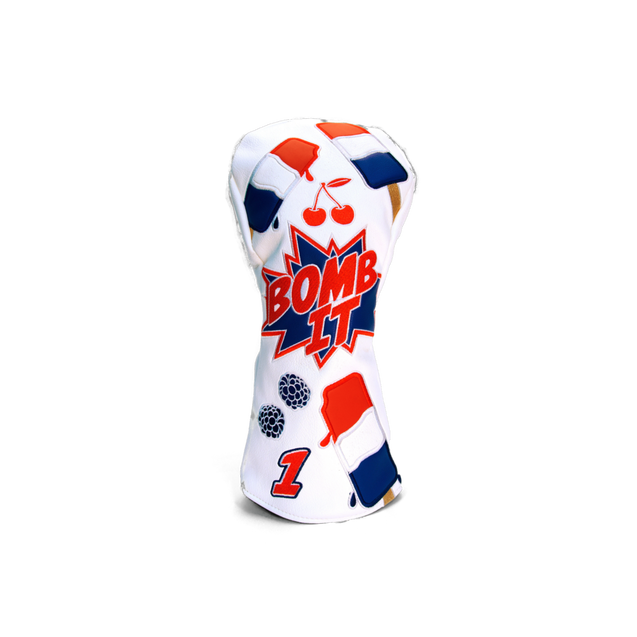 Bomb It White Driver Headcover CMCDESIGN