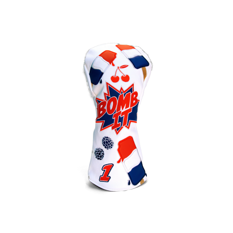 Bomb It White Driver Headcover