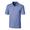 DARK BLUE | Men's Forge Heather Stripe Short Sleeve Polo