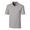 GREY | Men's Forge Heather Stripe Short Sleeve Polo