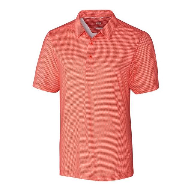Men's Pike Mini Pennant Print Short Sleeve Polo CUTTER & BUCK