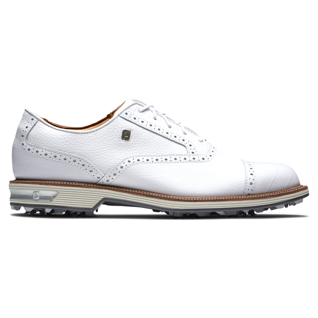 Men's Premiere Tarlow Spiked Golf Shoe - White FOOTJOY