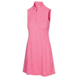 Women's Flare Zip Sleeveless Dress