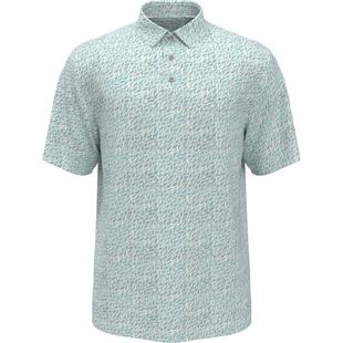 Men's Etched All Over Print Short Sleeve Polo