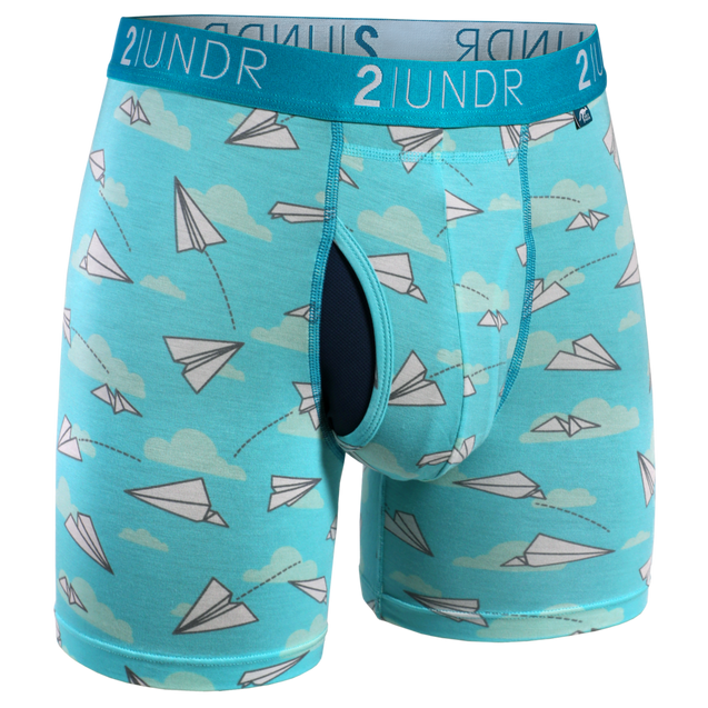 Men's Swing Shift Boxer Brief - Office Jets 2UNDR