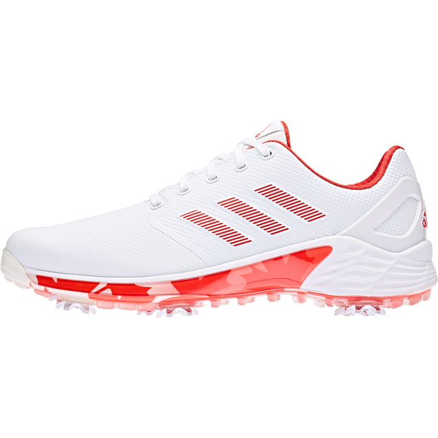 Men's ZG21 Spiked Golf Shoe White/Red ADIDAS Golf Town Limited