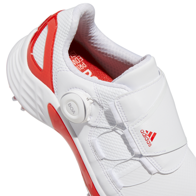 Women's ZG21 BOA Spiked Golf Shoe - White/Red | ADIDAS | Golf Town 