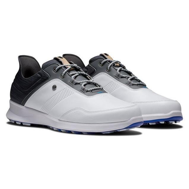 Men's Stratos Spikeless Golf Shoe - White/Grey | FOOTJOY | Golf 