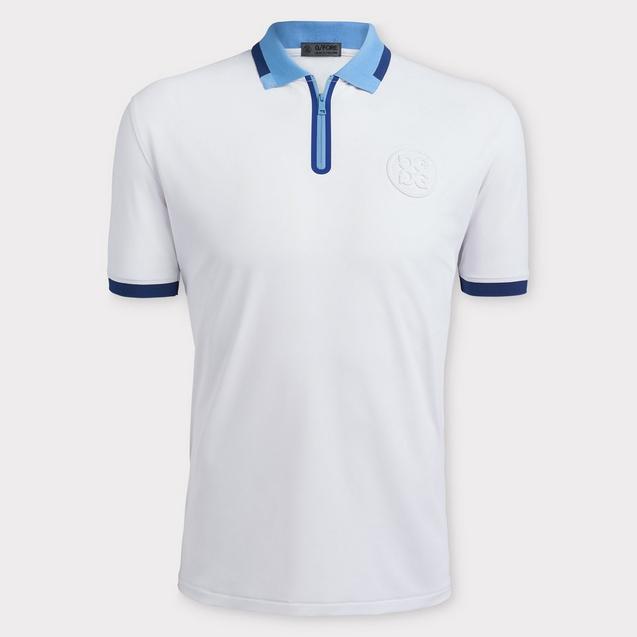 メンズウェア G/FORE EMBOSSED QUARTER ZIP POLO Men's Embossed 1/4 Zip Short Sleeve Polo | G/FORE | Shirts & Polos