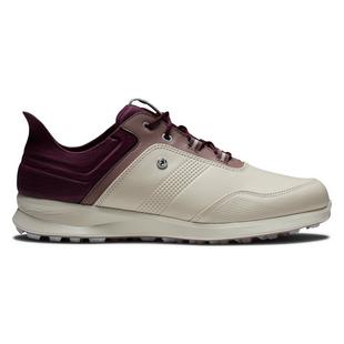 Women's Stratos Spikeless Golf Shoe - Beige/Purple