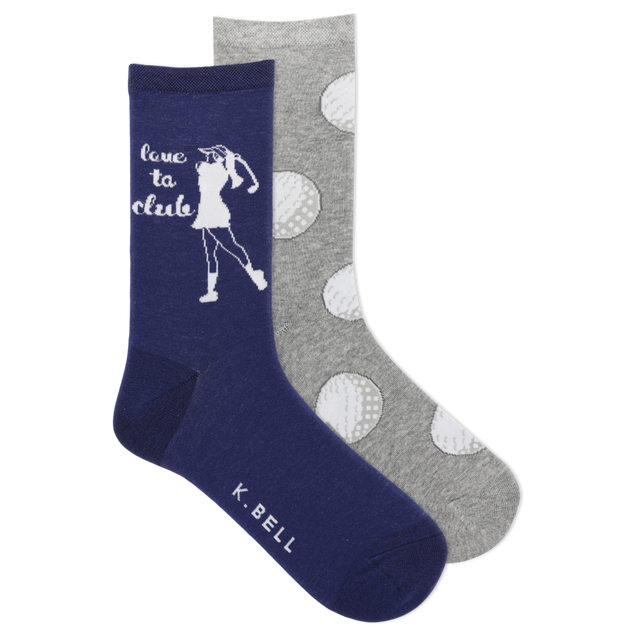 Women's Love to Club Crew Sock - 2 Pack K-BELL