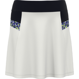 Women's Digital Confetti Print Block Pleated Skort