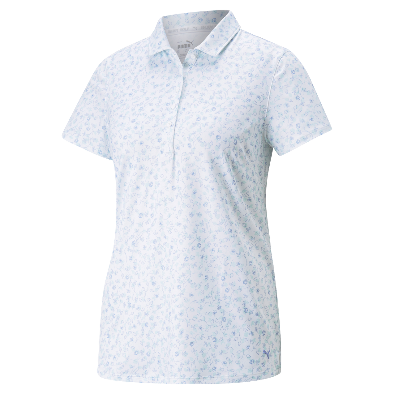 Women's Fancy Plant Short Sleeve Polo