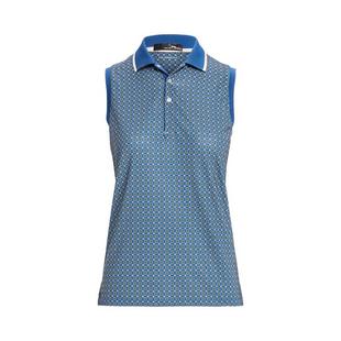 Women's Geo Print Sleeveless Polo