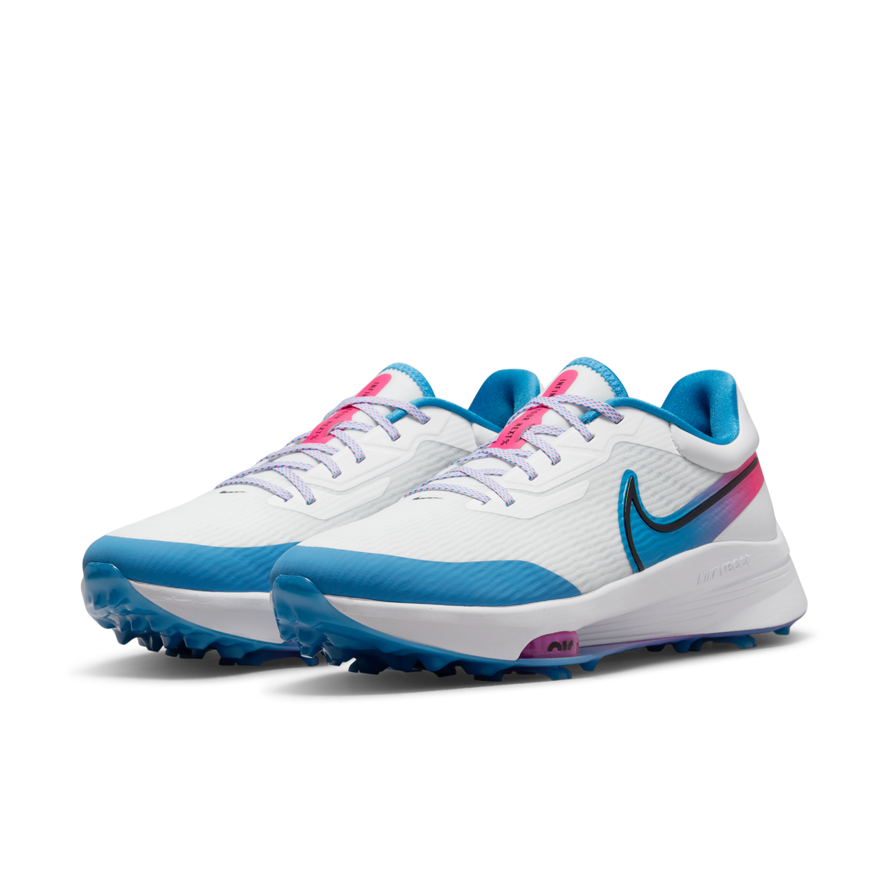 Air Zoom Infinity Tour NXT% Spikeless Golf Shoe - White/Blue/Pink