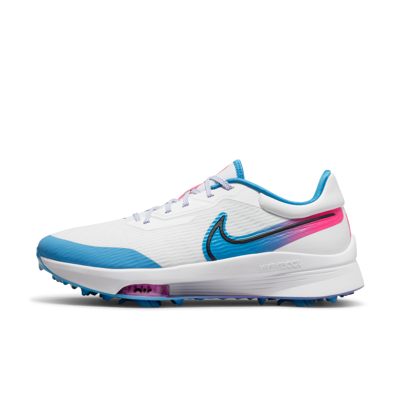 Air Zoom Infinity Tour NXT% Spikeless Golf Shoe - White/Blue/Pink