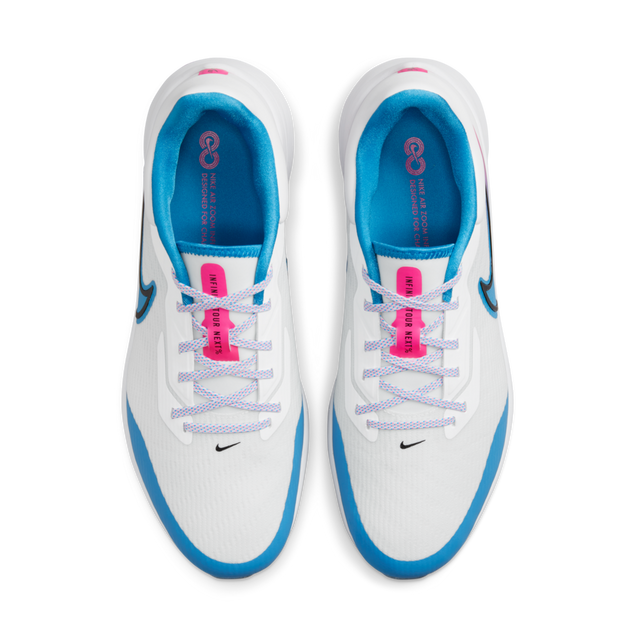 Air Zoom Infinity Tour NXT% Spikeless Golf Shoe - White/Blue