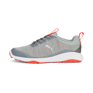 Men's Fusion Pro Spikeless Golf Shoe - Grey/Orange