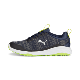 Chaussure Fusion Pro sans crampons pour hommes - Bleu marine et vert PUMA