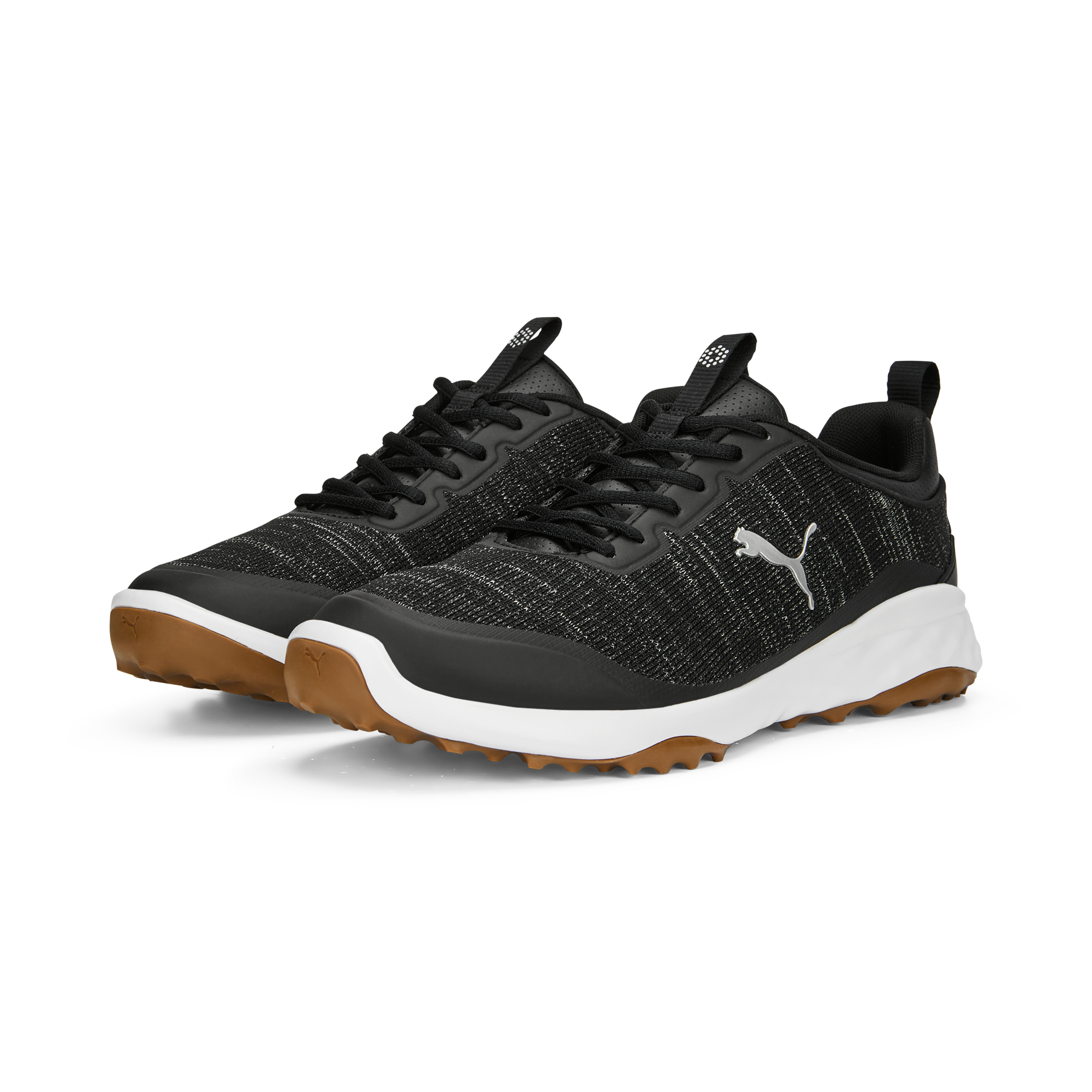 Men's Fusion Pro Spikeless Golf Shoe - Black/Silver