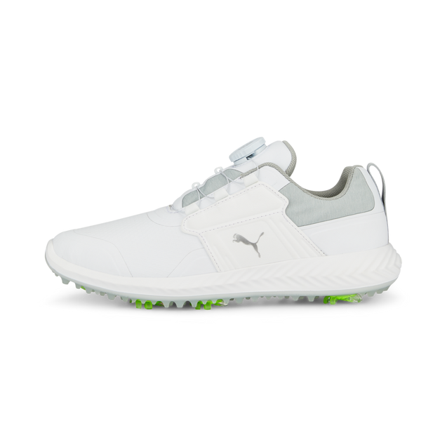 Junior Ignite PWRCAGE Spiked Golf Shoe - White PUMA