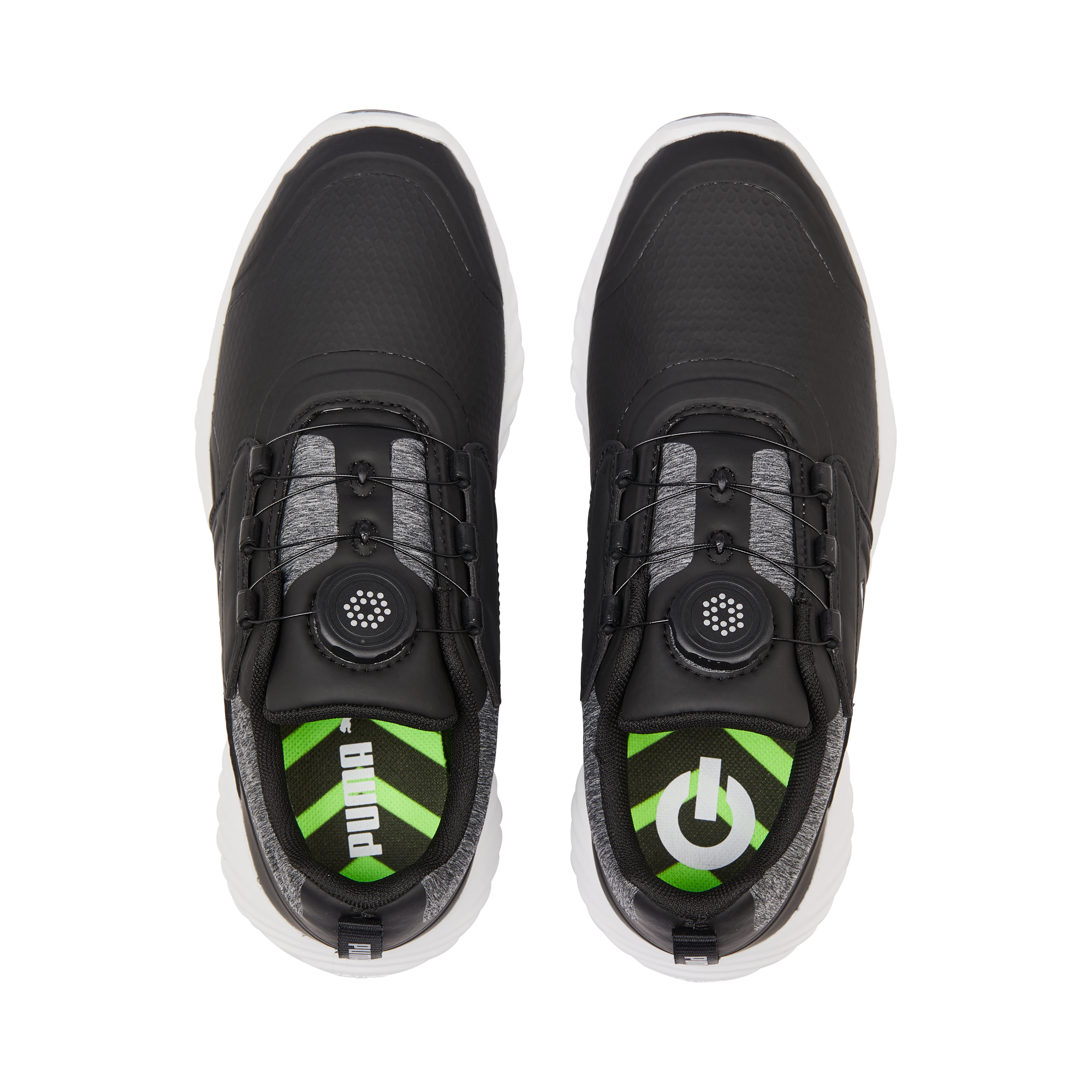 Junior Ignite PWRCAGE Spiked Golf Shoe - Black