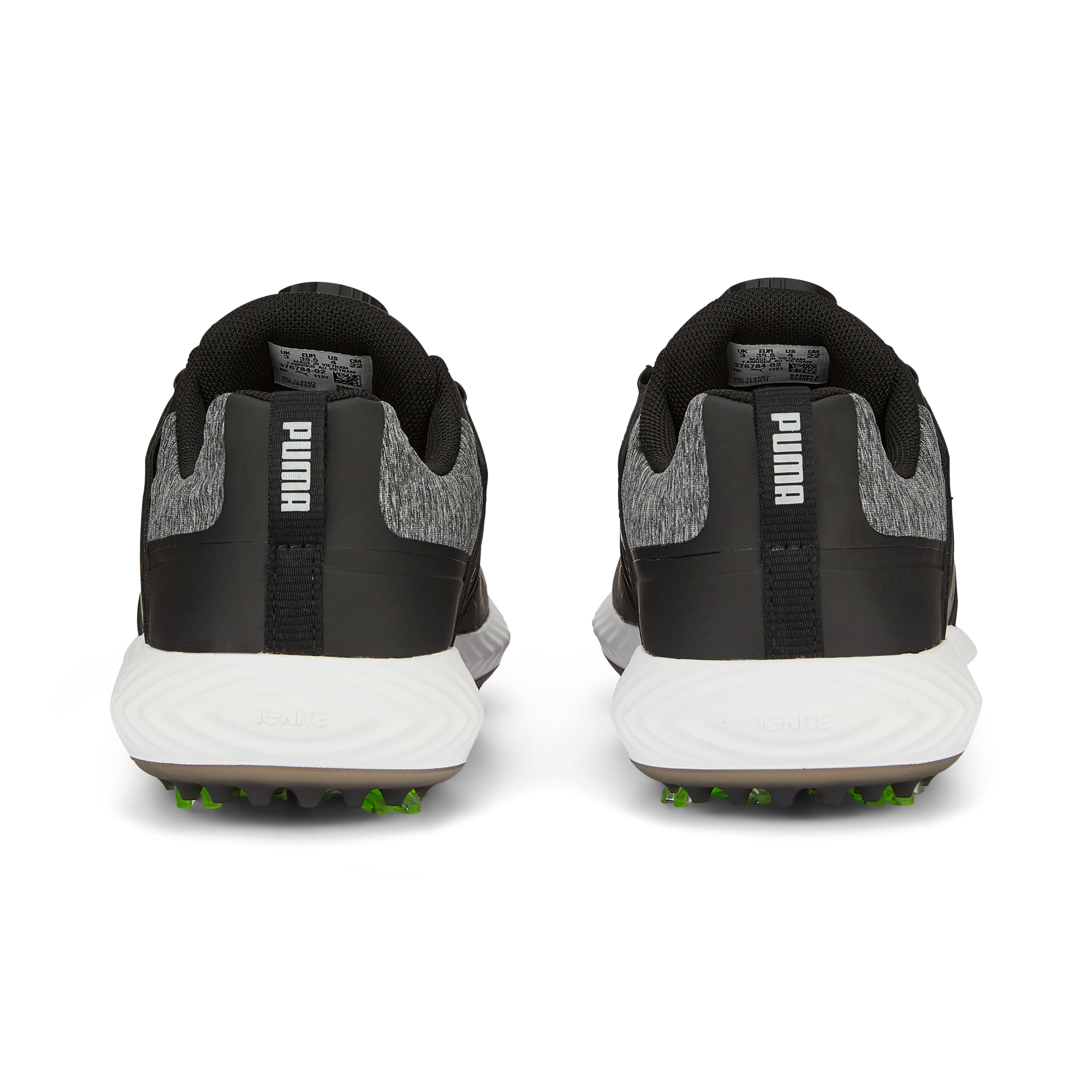 Junior Ignite PWRCAGE Spiked Golf Shoe - Black