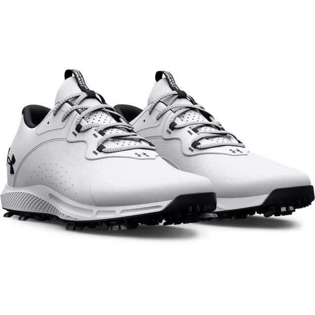 Men s Charged Draw 2 Spiked Golf Shoe White UNDER ARMOUR