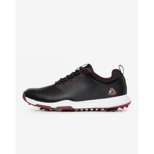 Men's The Ringer Spiked Golf Shoe - Black/Red CUATER