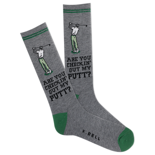 Men's Checking Out My Putt Crew Sock