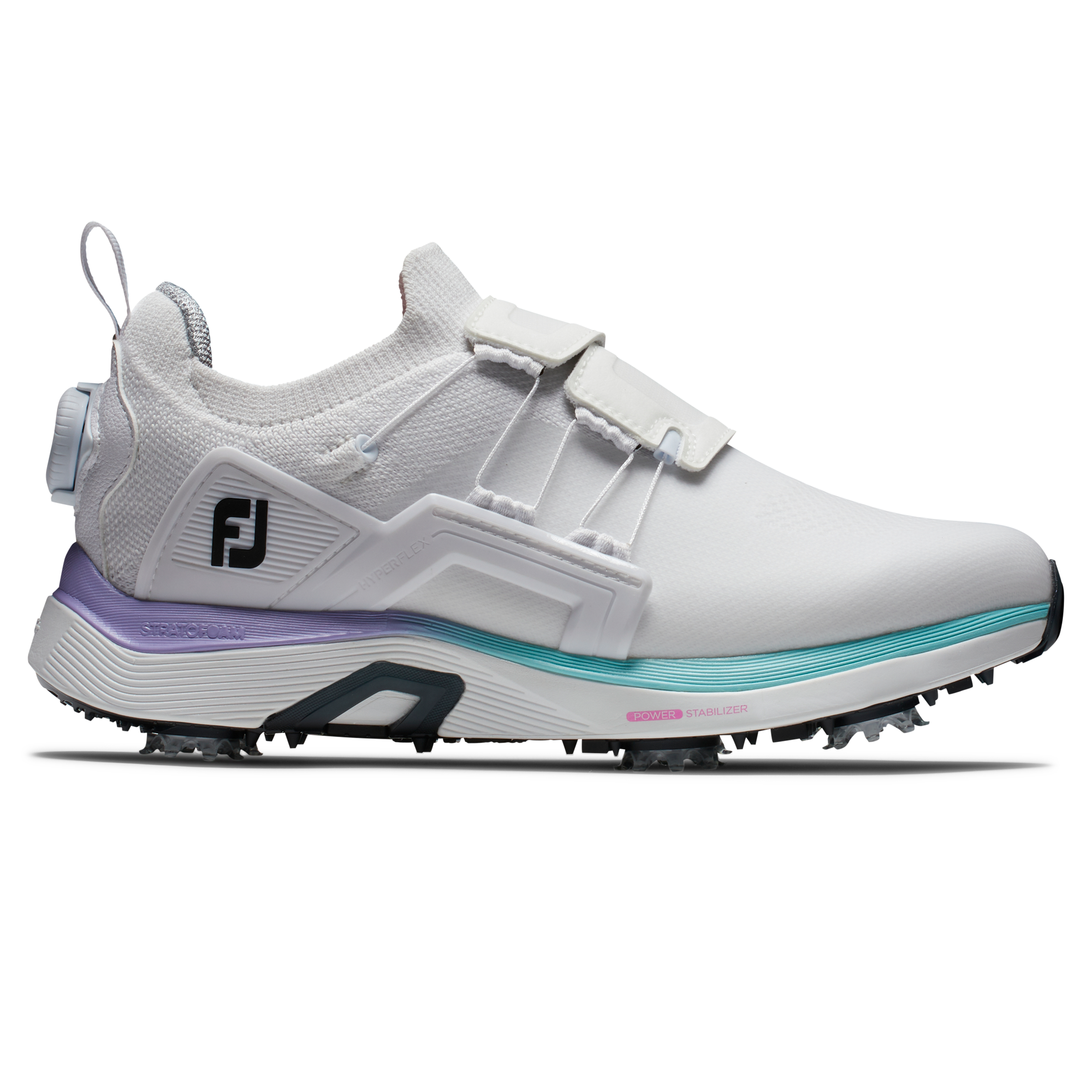 Women's Hyperflex BOA Spiked Golf Shoe - White/Multi
