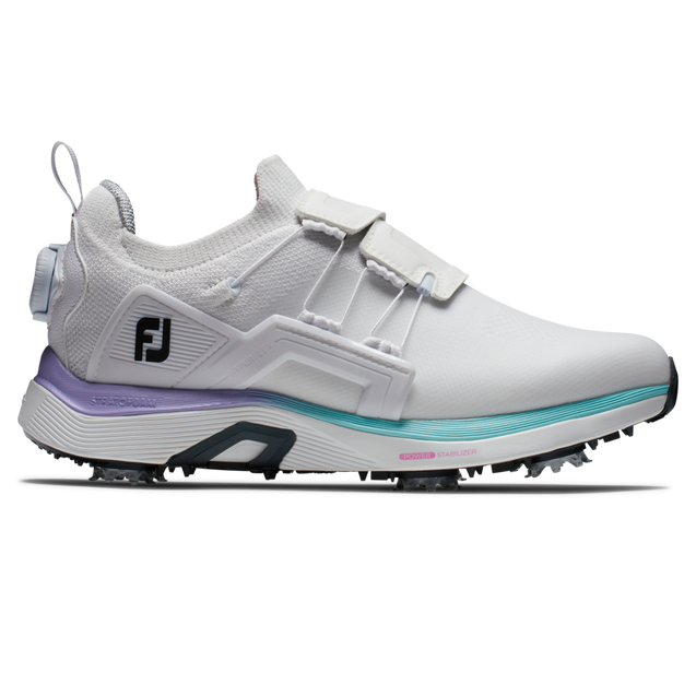 Women's Hyperflex BOA Spiked Golf Shoe - White/Multi | FOOTJOY 