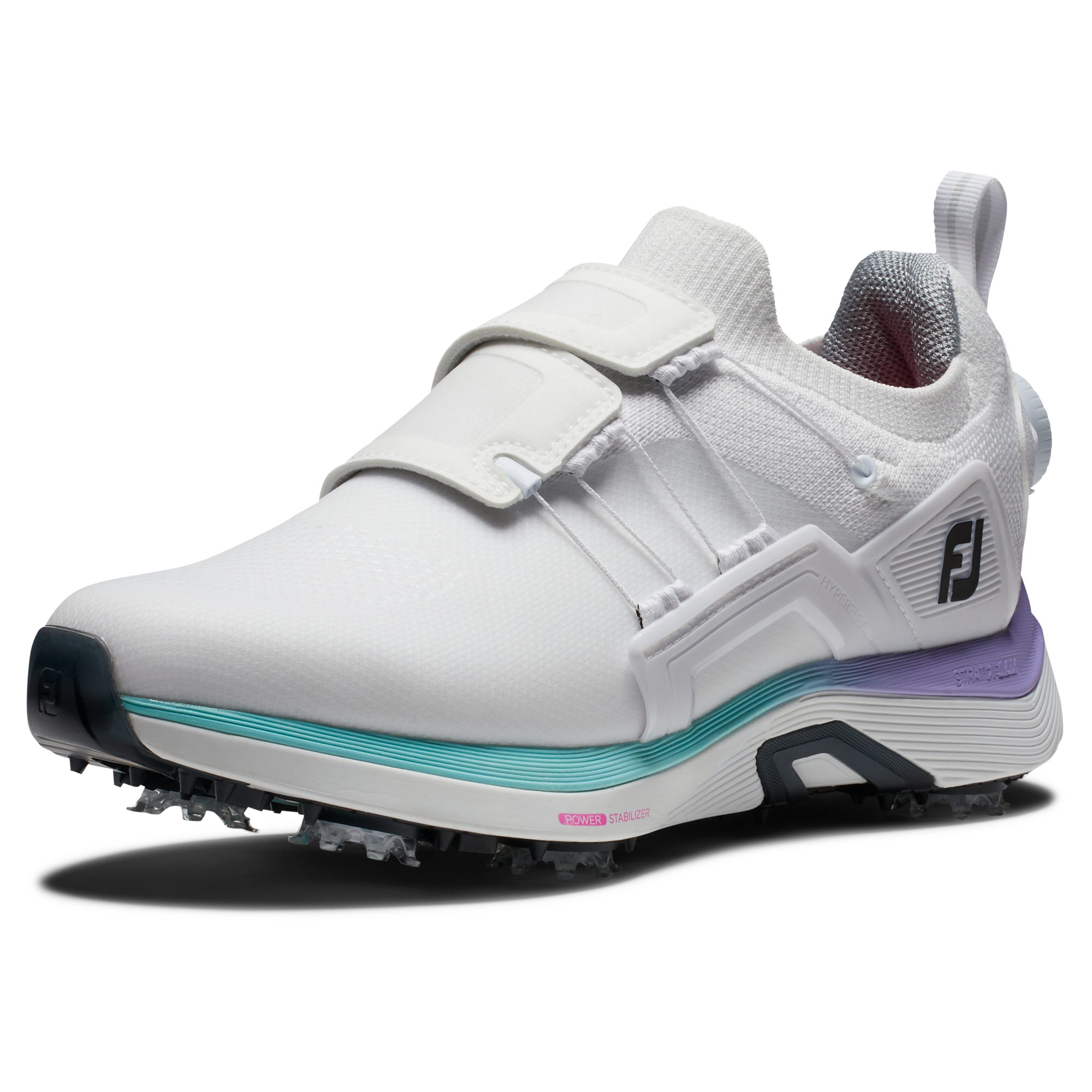 Women's Hyperflex BOA Spiked Golf Shoe - White/Multi