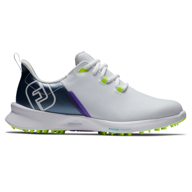Prior Generation - Women's Fuel Sport Spikeless Golf Shoe - White/Navy FOOTJOY