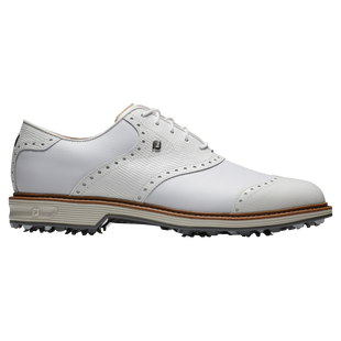 Prior Generation - Men's Premiere Series Wilcox Spiked Golf Shoe - White FOOTJOY