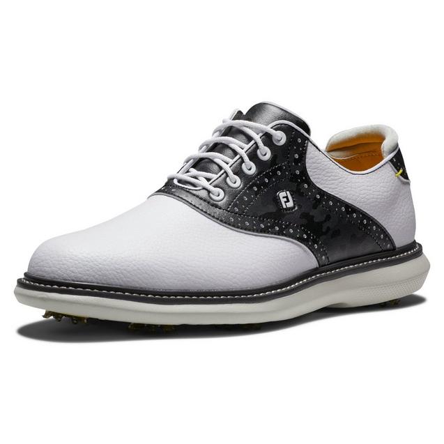 Men's Traditions Saddle Spiked Golf Shoe - White | FOOTJOY | Golf