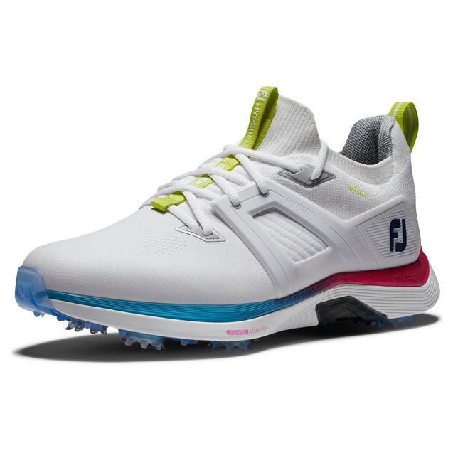 Men's Hyperflex Carbon Spiked Golf Shoe - White/Multi | FOOTJOY