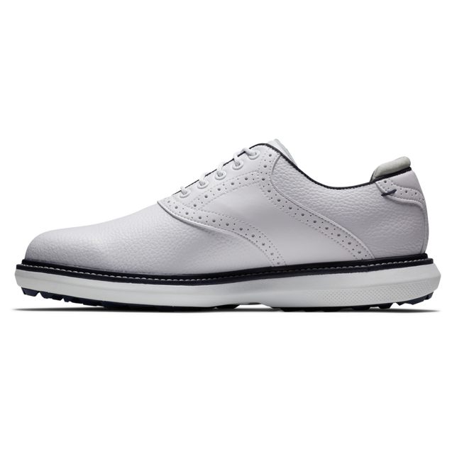 Men s Traditions Spikeless Golf Shoe White FOOTJOY Golf Town