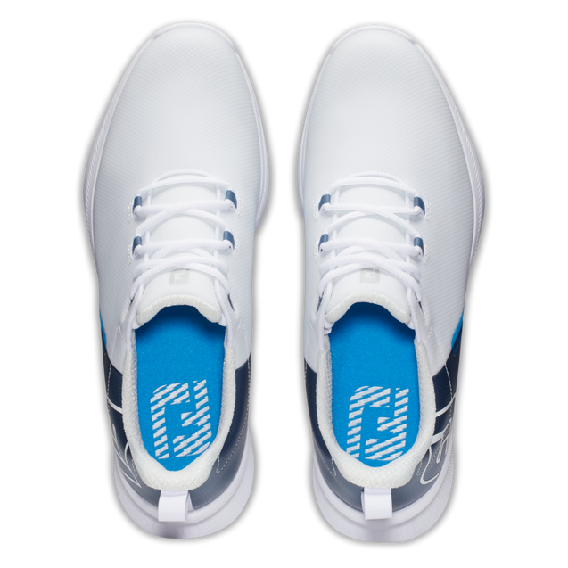 Men's Fuel Sport Spikeless Golf Shoe - White/Navy | FOOTJOY | Golf