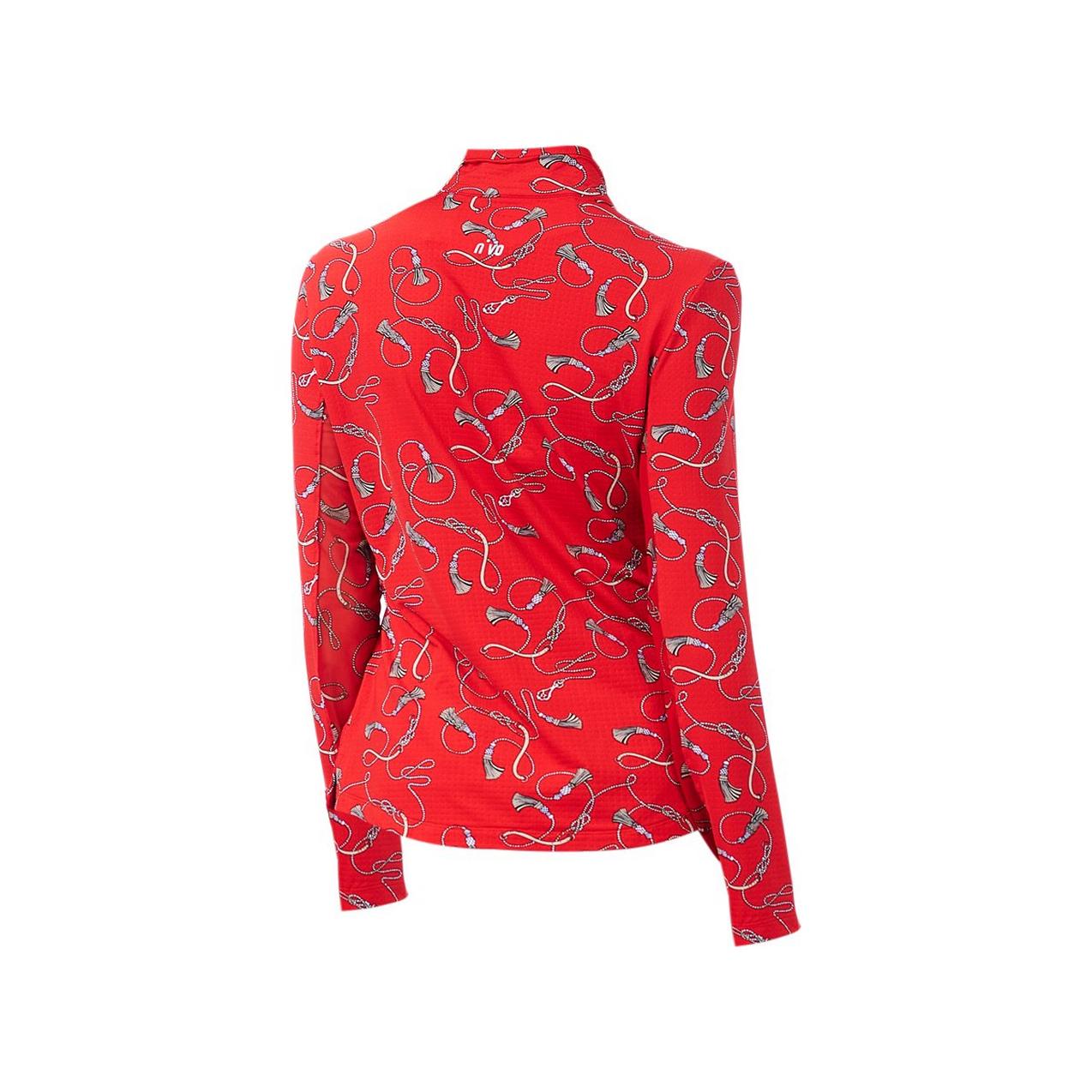 Women's Lillie 1/4 Zip Mock Neck Long Sleeve Top