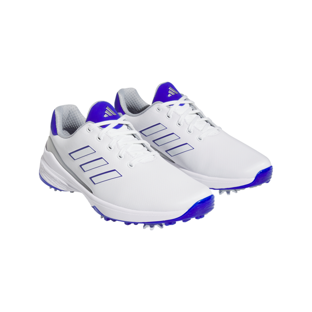 Men's ZG23 Spiked Golf Shoe - White/Blue | ADIDAS | Golf Shoes 