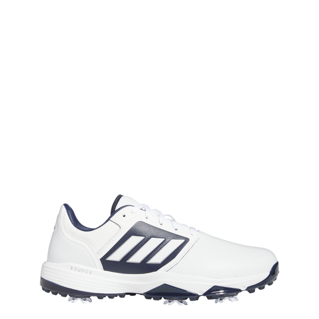Prior Generation - Men's Bounce 3.0 Spiked Golf Shoe - White/Navy ADIDAS
