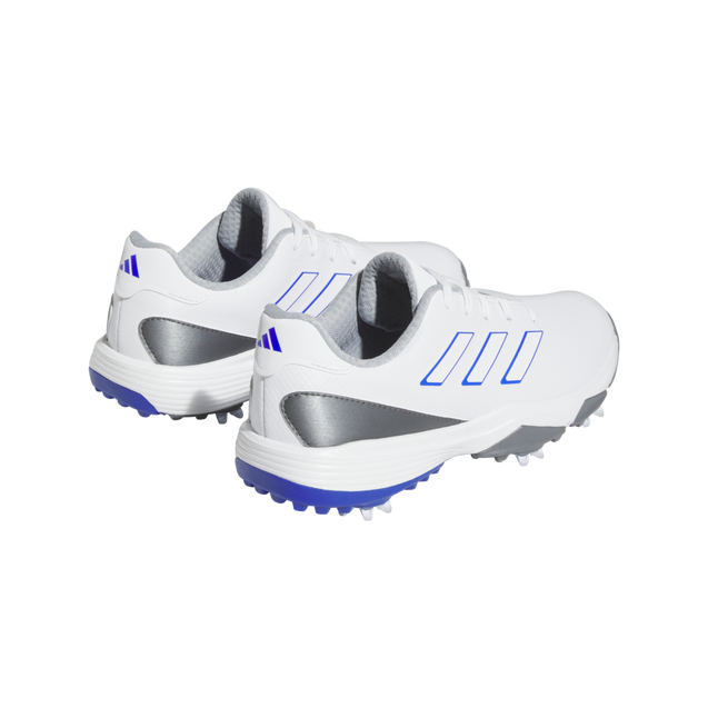 Junior ZG23 Spiked Golf Shoe - White/Blue | ADIDAS | Golf Shoes 